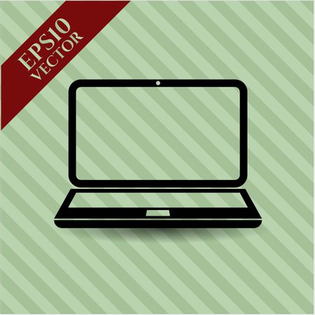 laptop icon vector symbol flat eps jpg app web concept website