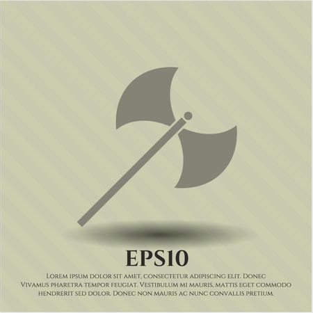 medieval axe icon vector symbol flat eps jpg app web