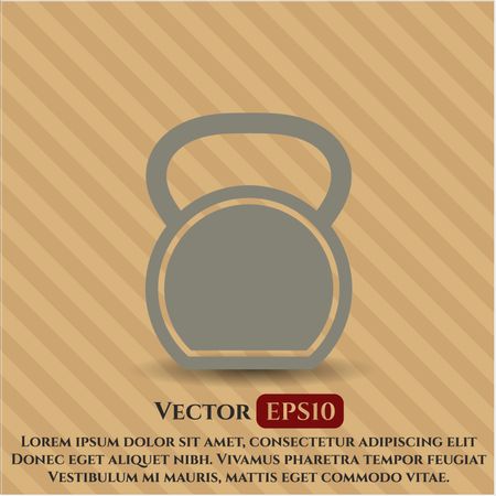kettlebell icon vector symbol flat eps jpg app web concept