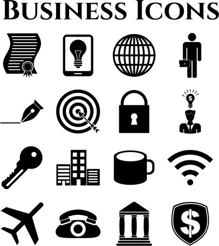 16 icon set. business Icons. Quality Icons.