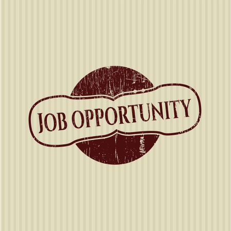 Job Opportunity rubber stamp