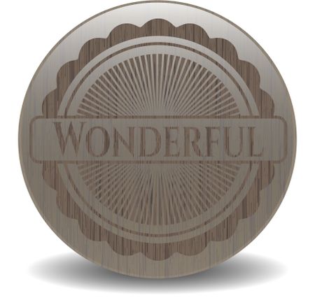 Wonderful wooden emblem