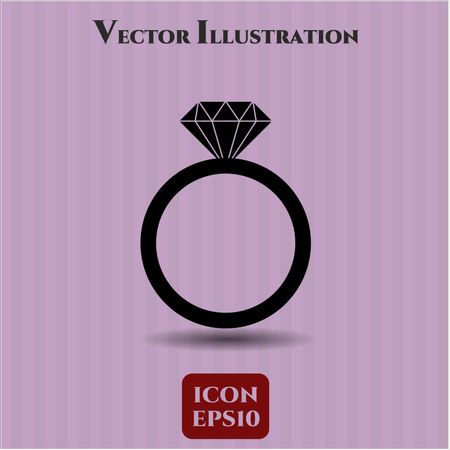 Diamond Ring vector icon