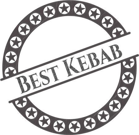 Best Kebab drawn with pencil strokes