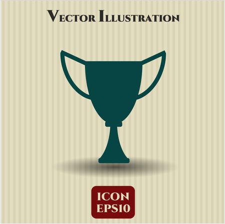 trophy icon vector symbol flat eps jpg app web concept website