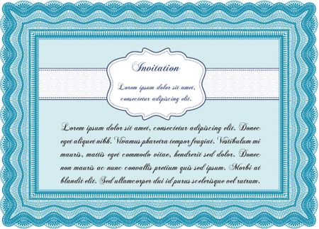 Formal invitation. Cordial design. Customizable, Easy to edit and change colors. With background. 