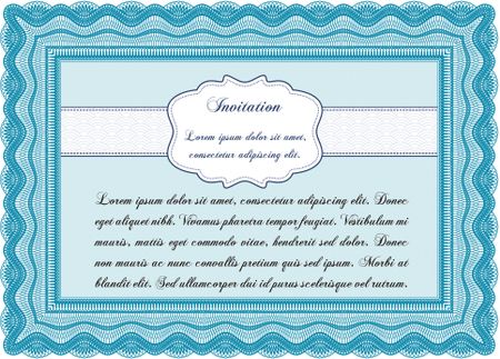 Formal invitation. Cordial design. Customizable, Easy to edit and change colors. With background.