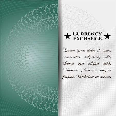 Currency Exchange card or banner