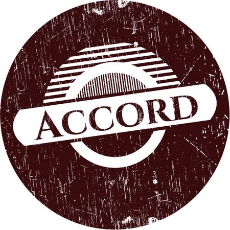 Accord rubber seal with grunge texture