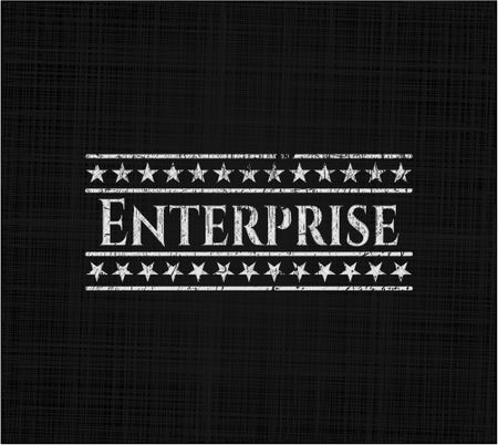 Enterprise with chalkboard texture