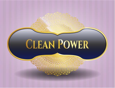 Clean Power golden badge
