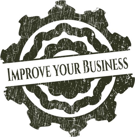 Improve your Business grunge seal