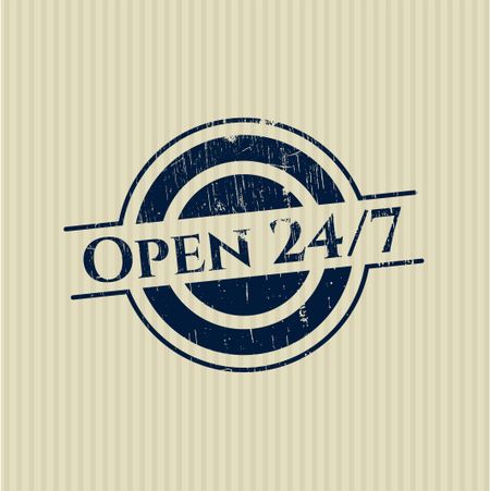 Open 24/7 grunge seal
