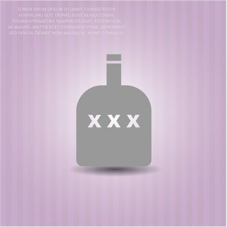 Bottle of alcohol icon or symbol