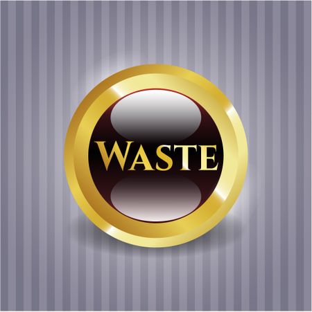 Waste gold emblem or badge
