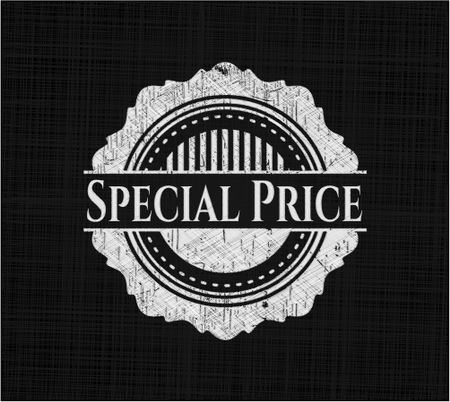 Special Price written with chalkboard texture