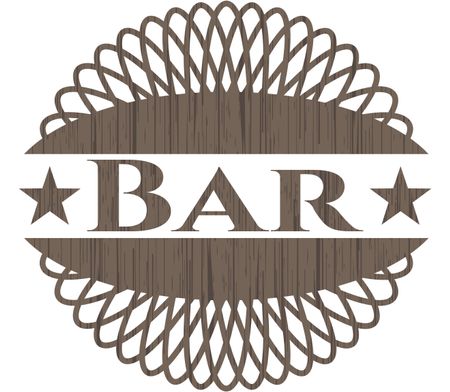Bar wood emblem. Vintage.