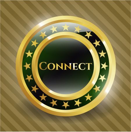 Connect golden emblem