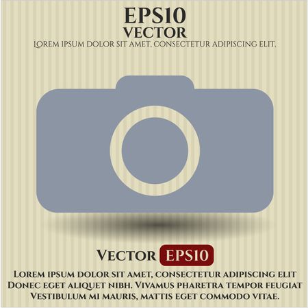 Photo camera icon vector symbol flat eps jpg app web