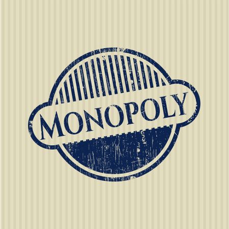 Monopoly grunge style stamp