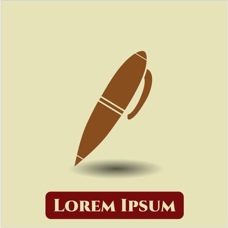 pen icon vector symbol flat eps jpg app web concept website