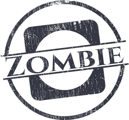 Zombie grunge style stamp