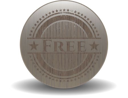 Free wood icon or emblem