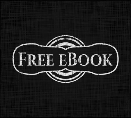 Free eBook chalk emblem, retro style, chalk or chalkboard texture