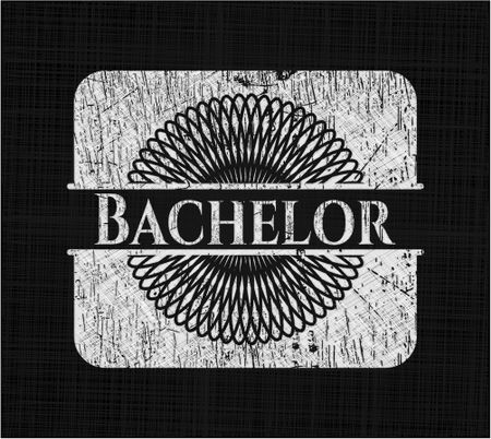 Bachelor with chalkboard texture