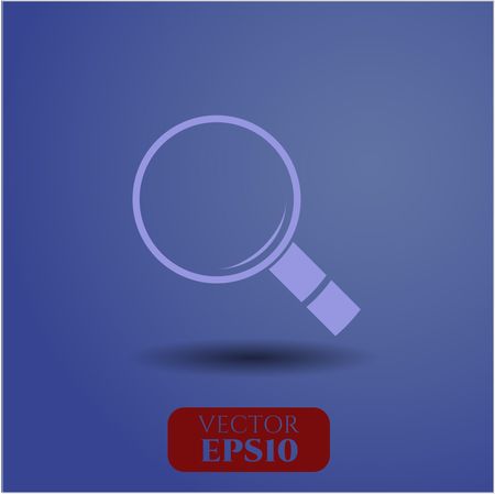 magnifying glass icon vector symbol flat eps jpg app