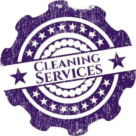 Cleaning Services grunge style stamp