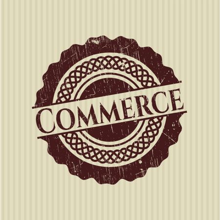Commerce grunge style stamp