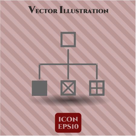 flowchart icon vector symbol flat eps jpg app web concept