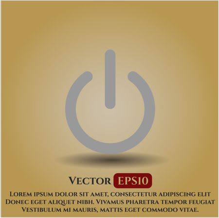 power icon vector symbol flat eps jpg app web concept website
