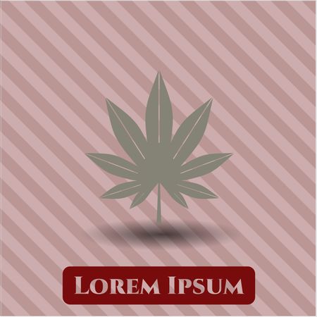 marijuana leaf weed icon vector symbol flat eps jpg