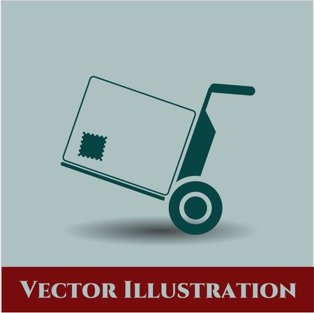 Cargo icon vector symbol flat eps jpg app web concept website