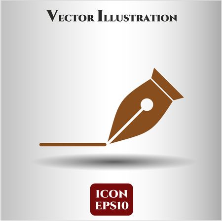 writer icon vector symbol flat eps jpg app web concept website