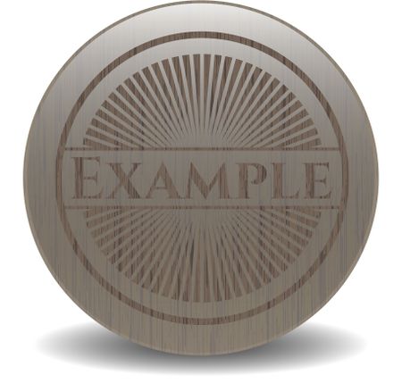 Example wood emblem. Vintage.