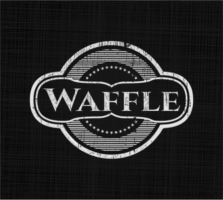 Waffle on blackboard