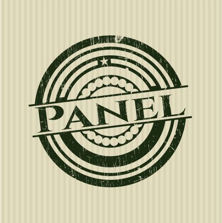 Panel grunge style stamp