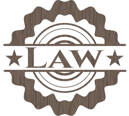 Law wooden signboards