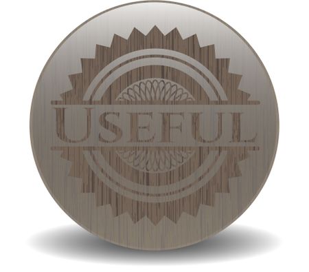 Useful wood icon or emblem