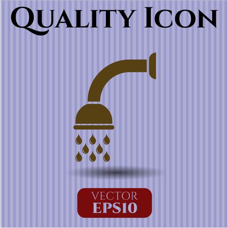 shower icon vector symbol flat eps jpg app web concept website