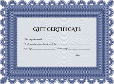 Retro Gift Certificate. Good design. With background. Customizable, Easy to edit and change colors. 
