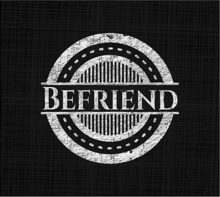 Befriend chalkboard emblem