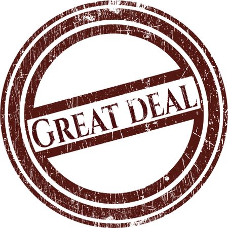 Great Deal rubber stamp