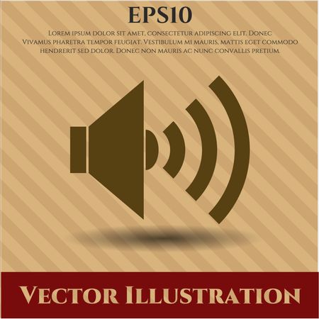 sound icon vector symbol flat eps jpg app web concept website