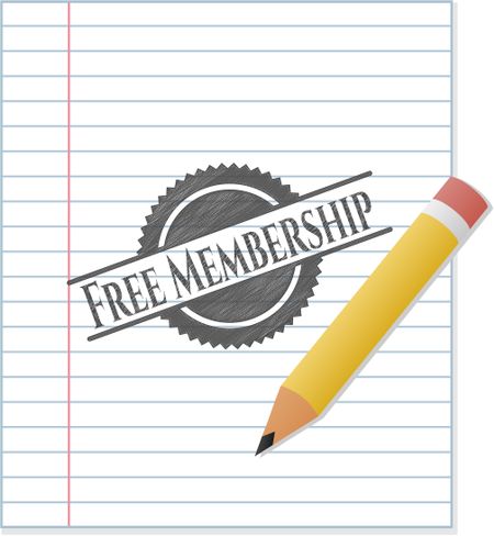 Free Membership pencil draw