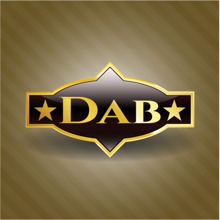 Dab golden badge or emblem