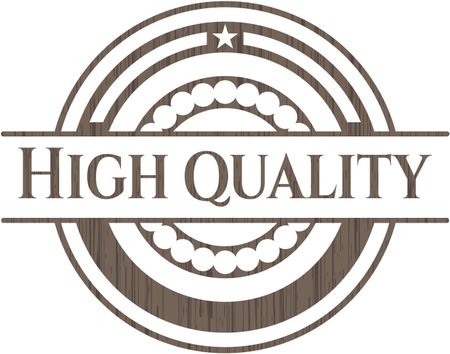 High Quality wood icon or emblem